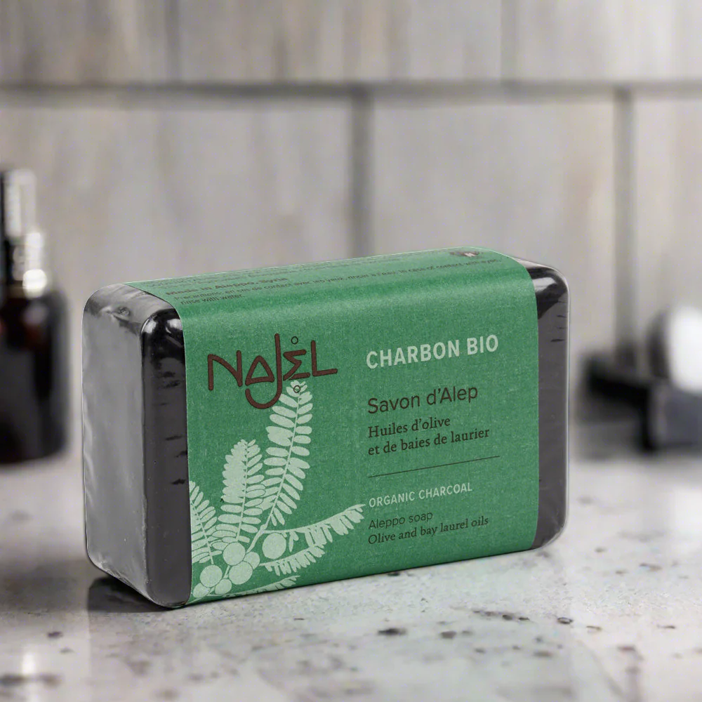 Aleppo szappan - bio növényi aktív szénnel - 100g - Image 3